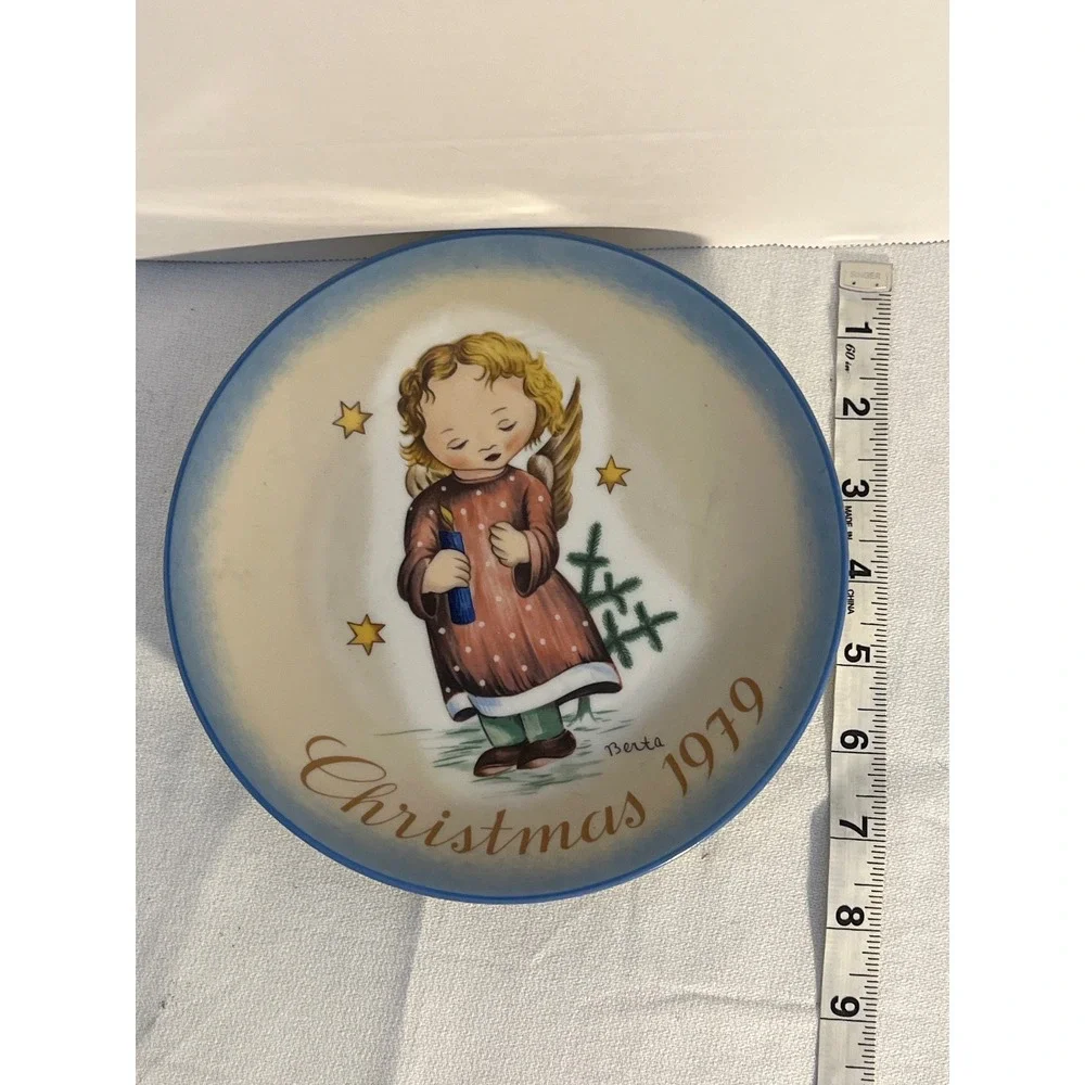 Schmid Christmas 1979 Starlight Angel Berta Hummel Collector Plate‎
